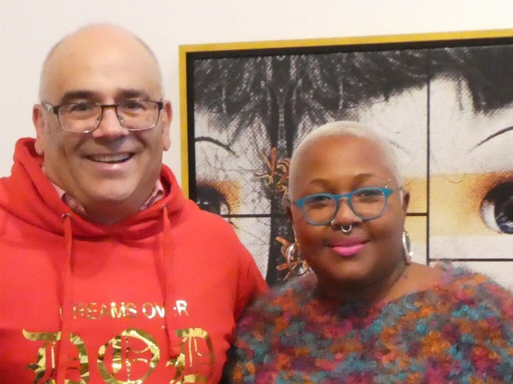 Arts support Mayor Reed Gusciora and Danielle . . .