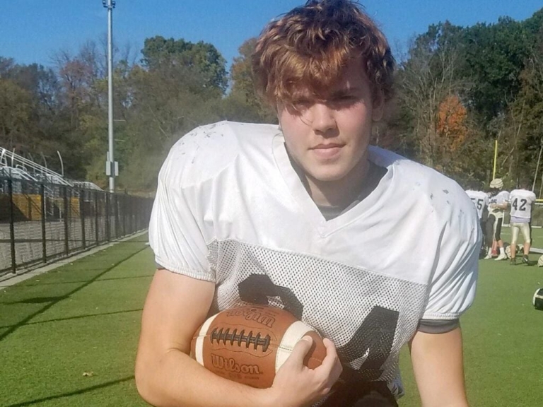 Hudson Hartman a Hopewell Valley football leader on defense
