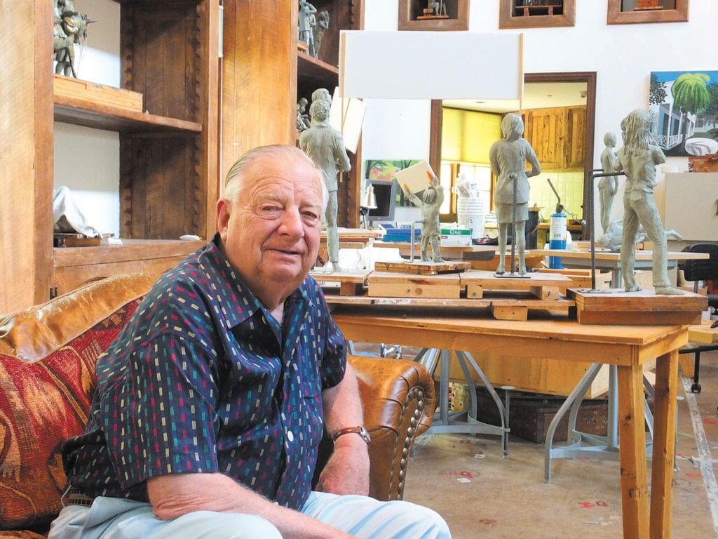 seward johnson in studio