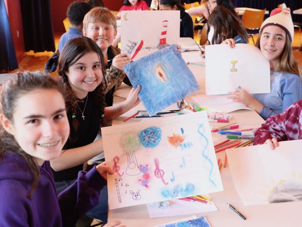 Listen Up students participating at workshop STAFF PHOTO