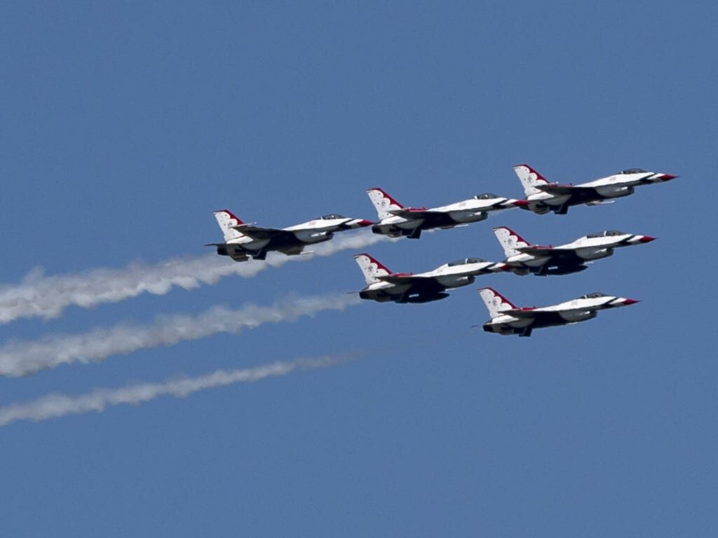 Ewing photographer captures images of jet flyover tribute