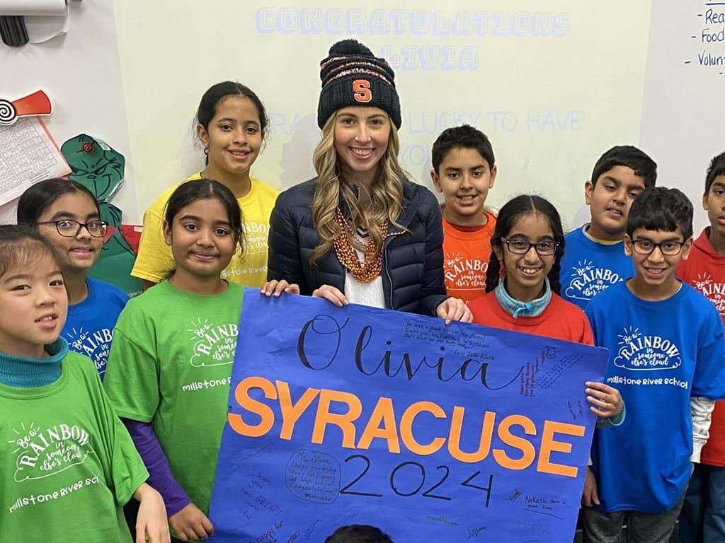 Olivia Browndorf with her Youth Teaching Youth class at Millstone River School – Copy