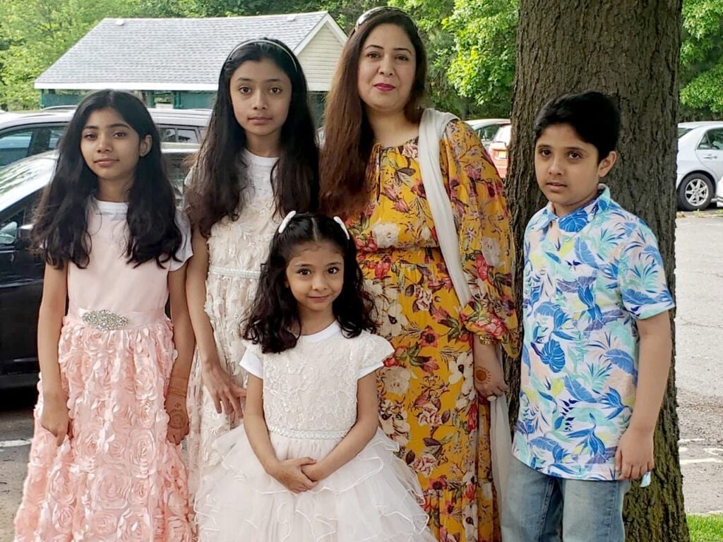 Seema Sheikh and family