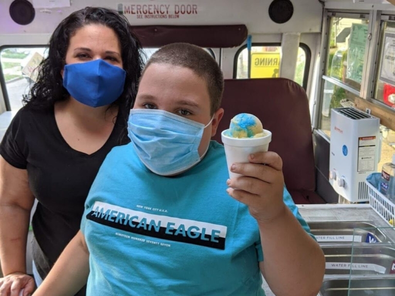 Young Hamilton entrepreneur Lucas Ratliff Chills Out with Italian ice truck