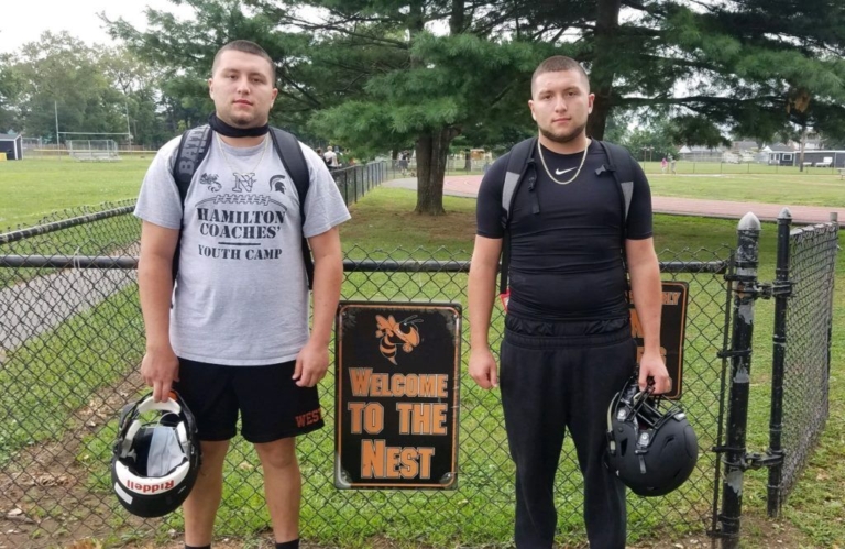 Hamilton West’s Cronce brothers turn mom’s nightmare into football coach’s dream
