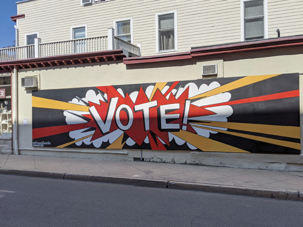VOTE mural