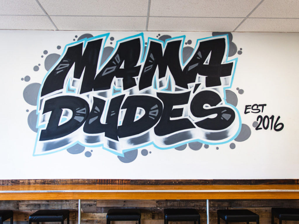 Mama Dudes sign