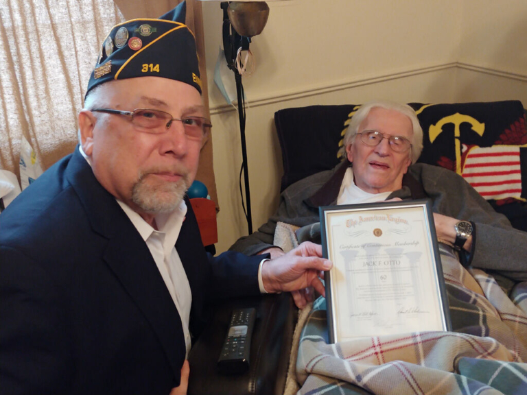 American Legion Post 314 recognizes Jack Otto