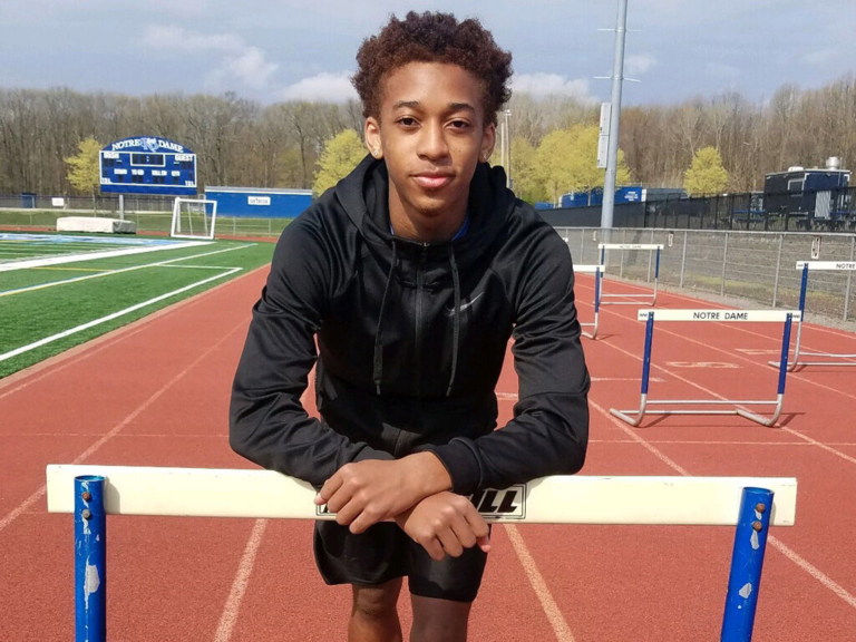 Hopes are high for Jaden Leggett on Notre Dame track team