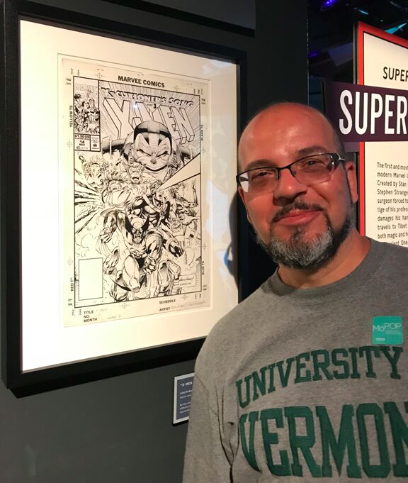 Fabian Nicieza with X-men cover