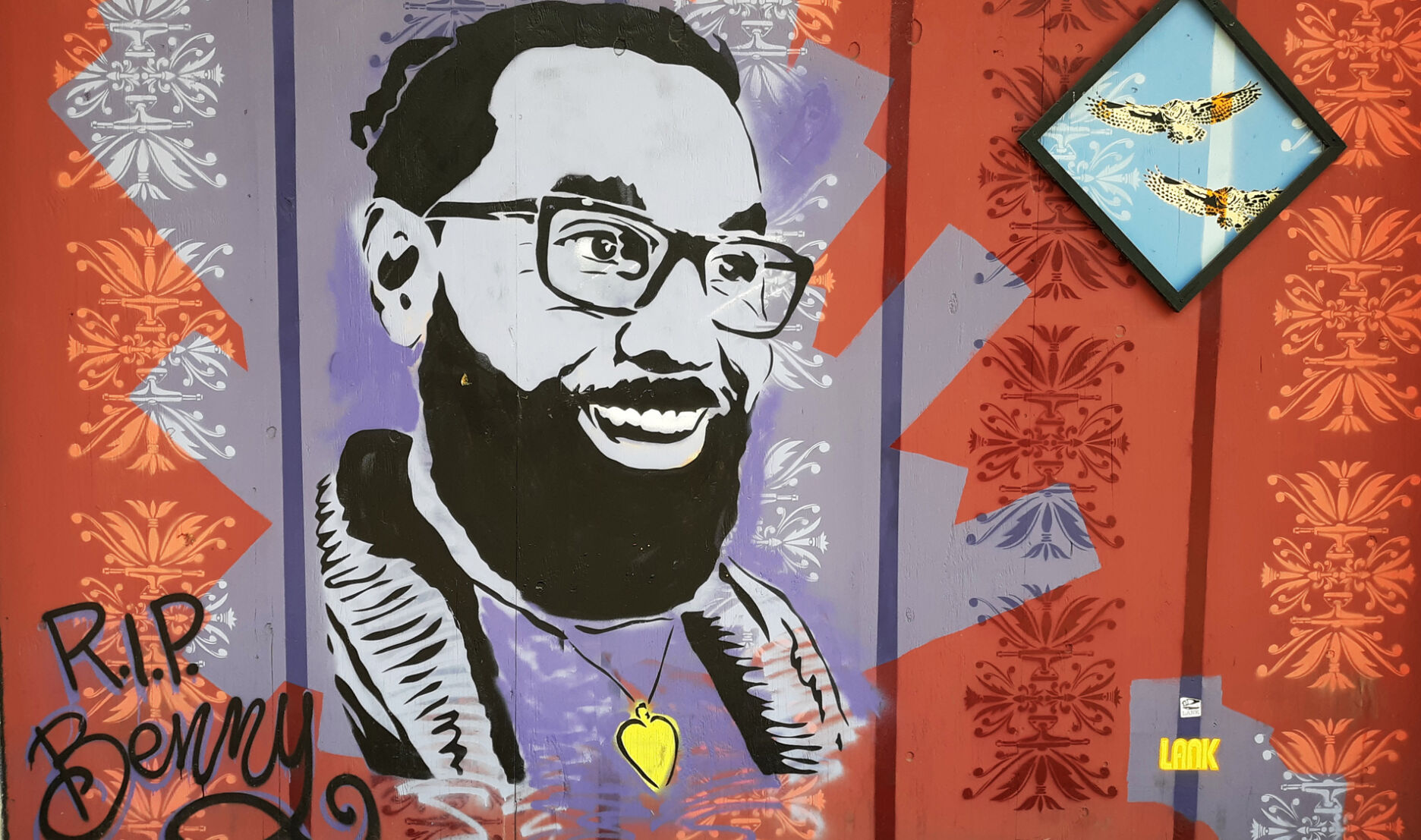 Lank Benny RIP mural tribute to his friend Benny Porawski.jpg