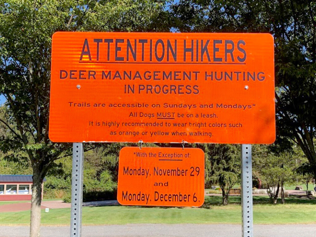 Deer Management sign