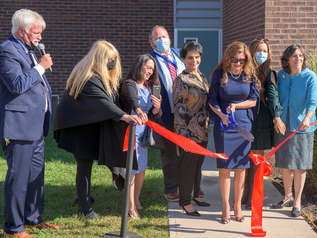 Newcomer academy ribbon cutting