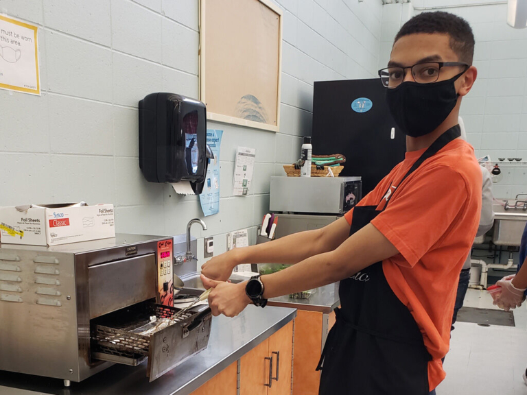 Students at Mercer High School learn life skills at Chuck’s Place