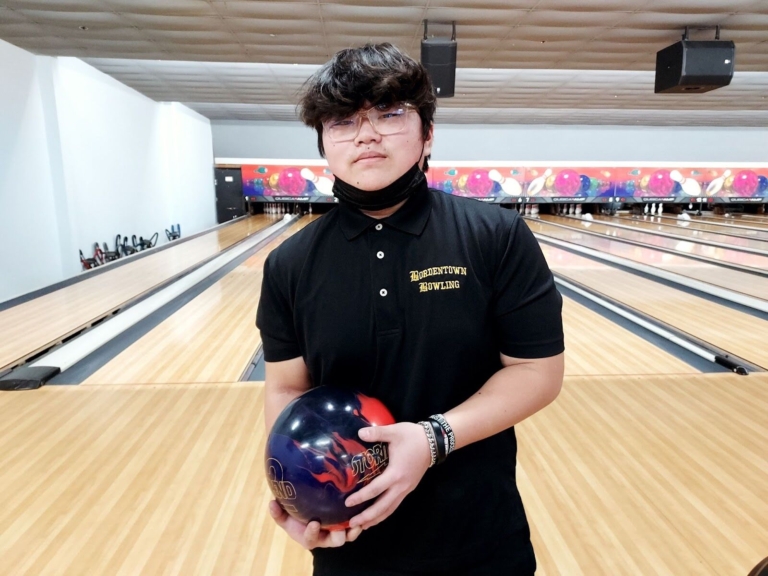 Lucien Carr in the driver’s seat for Bordentown High bowling