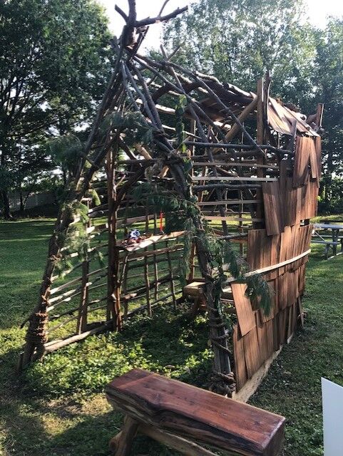 Lenape Hut at 1719 William Trent House Museum