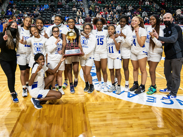 Ewing girls’ basketball team takes sectional and county crowns