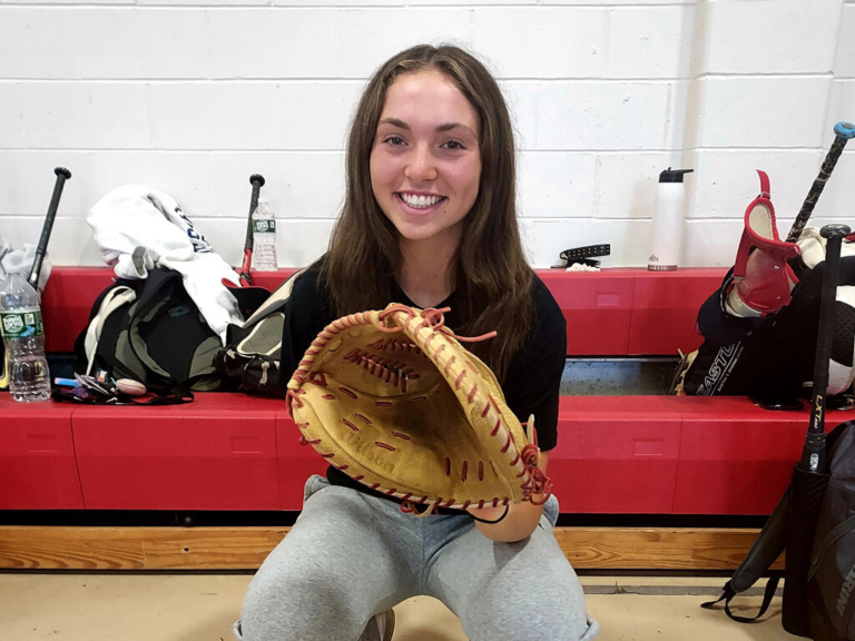 Kailey Pacifico performs at the plate for Robbinsville softball