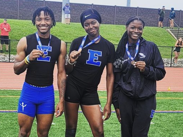 Okwudibonye a triple threat for Ewing High track team