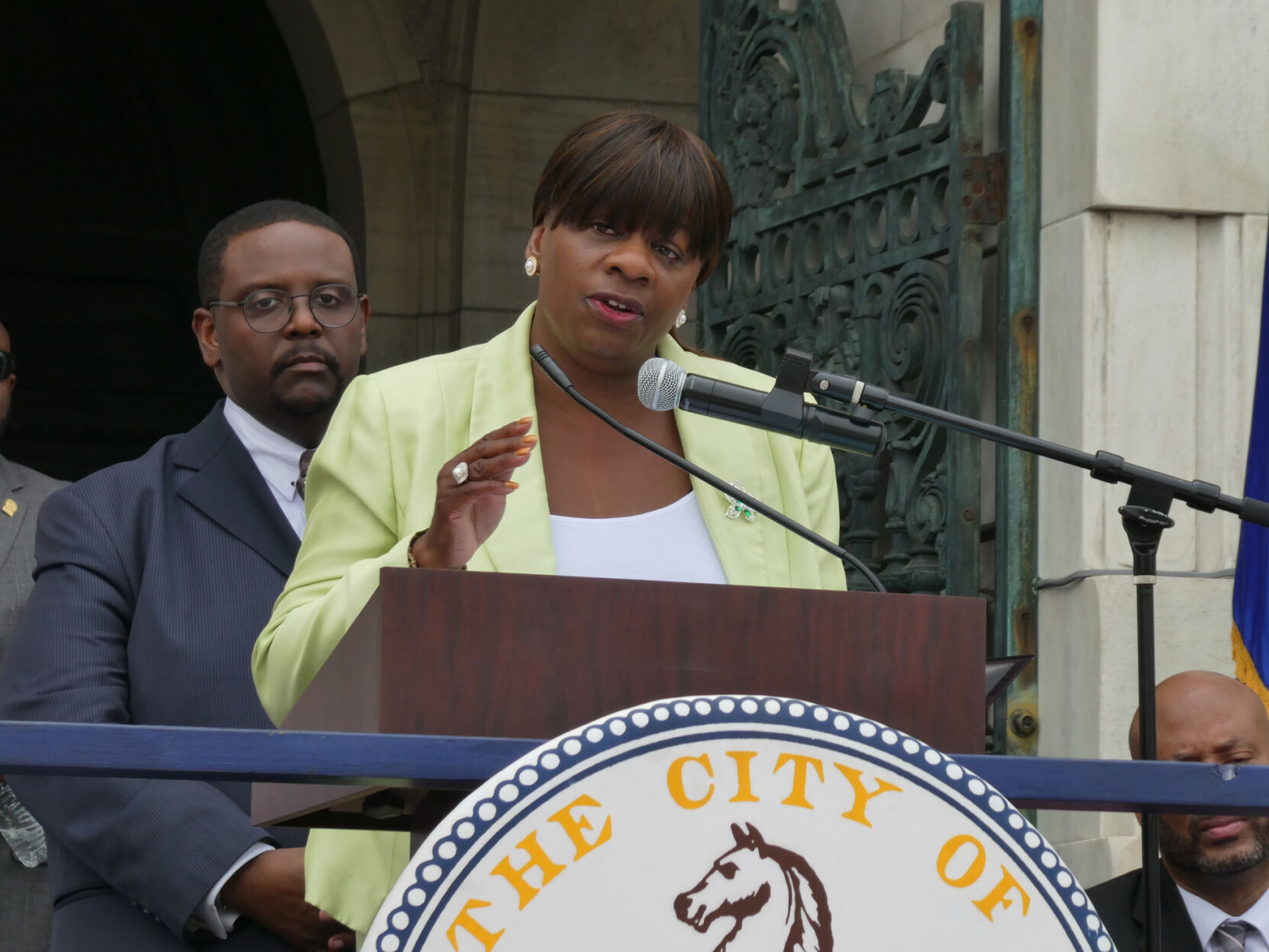 a Kathy McBride at inauguration P1070536.JPG