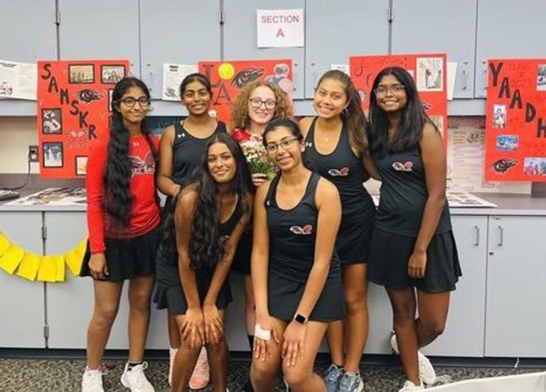 Newcomers help RHS girls’ tennis to division championship