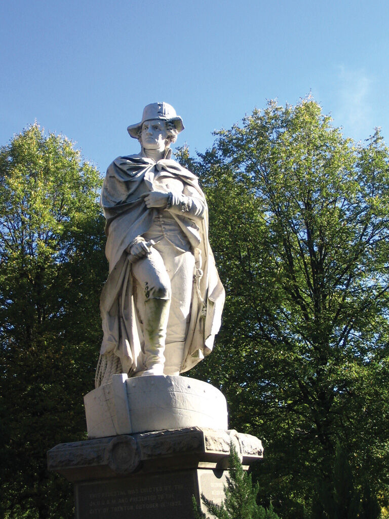 K - M. Dickinson Ayer's Washington Crossing the Delaware in Mill Hill.JPG