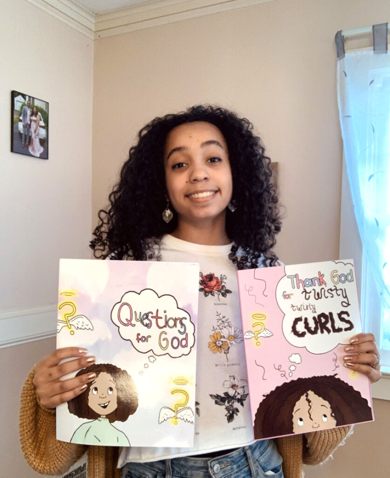 Hamilton West senior writes and illustrates 2 books