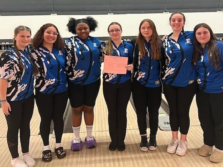 Ewing High girls’ bowlers finish 18-1 and fare well in state competition