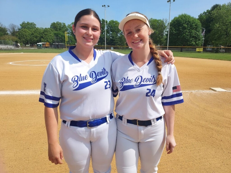 Ewing High School softball battery mates are also longtime friends