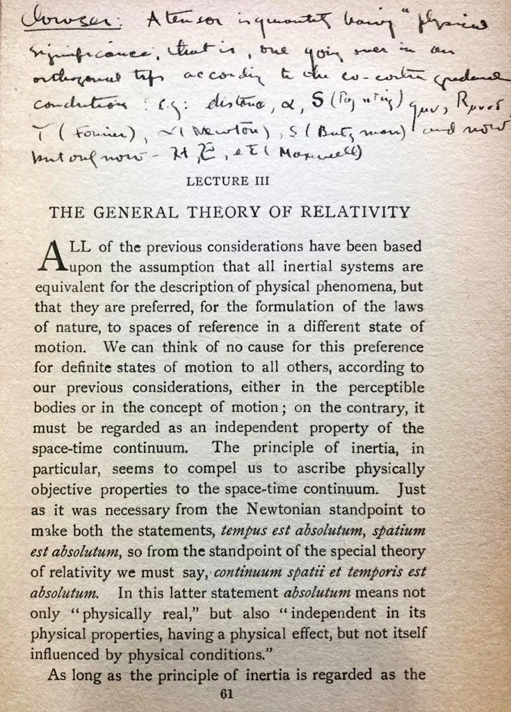 T.S. Eliot Inscription to Oppenheimer - PUL Collection