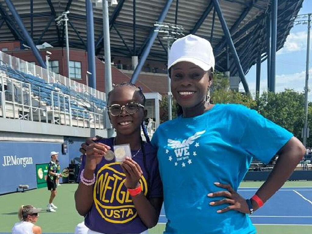 Sedona Youngblood with coach Michelle Gbelama.jpg