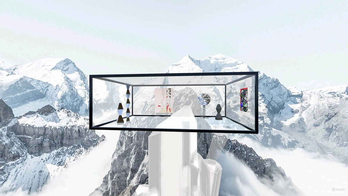 The virtual world created in Josephine Meckseper’s exhibition 'Scenario for a Past Future' at Princeton University - Courtesy of Josephine Meckseper - FULL CAPTION IN TEXT.jpg