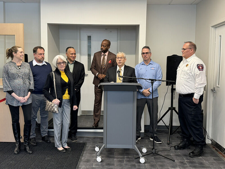 Ewing celebrates opening of new construction office