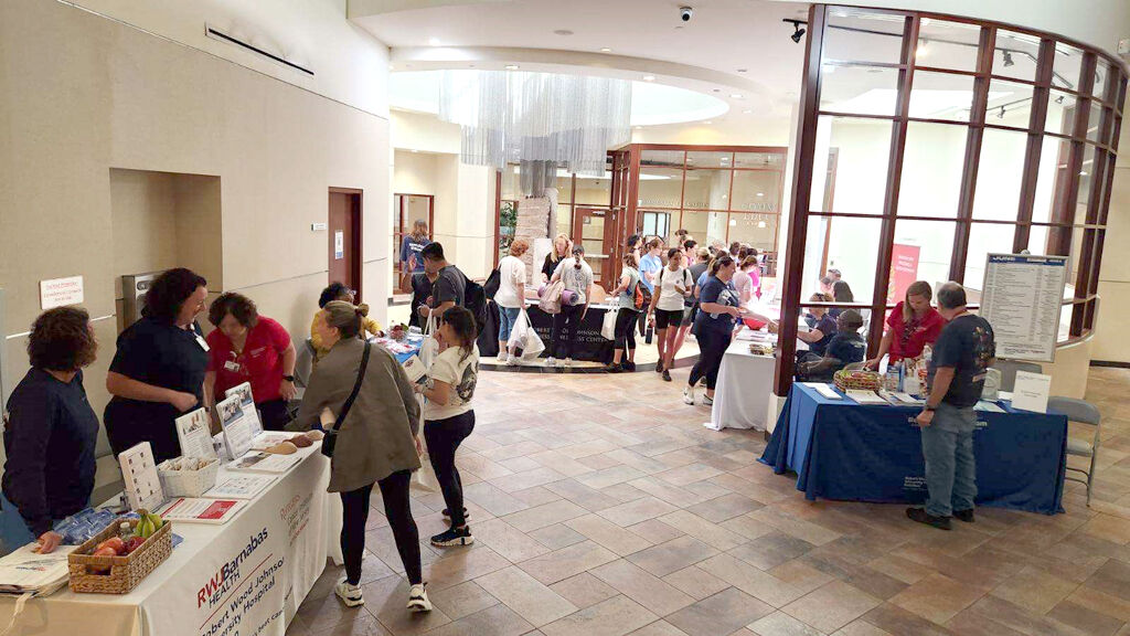 Day of Wellness hallway