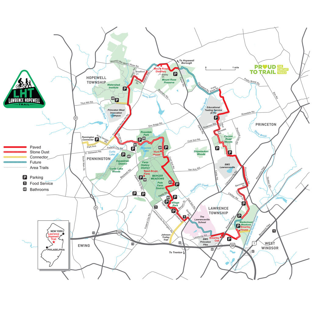 Lawrence Hopewell Trail map