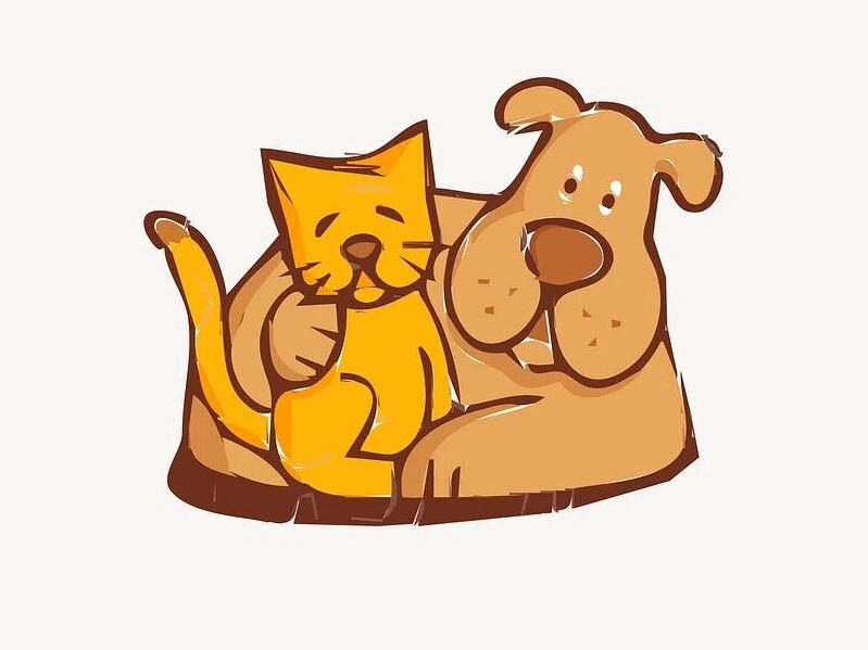 Cat and dog clipart