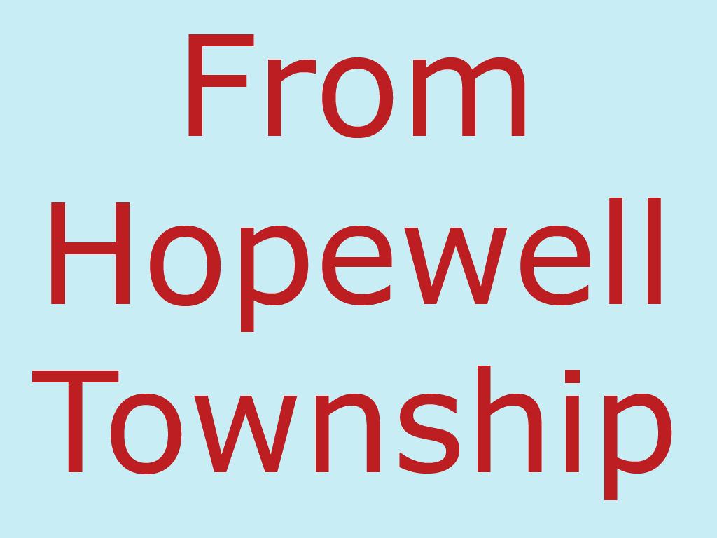 From Hopewell Township