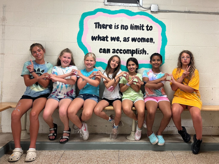 Girl scouts looks to inspire middle school with hallway art