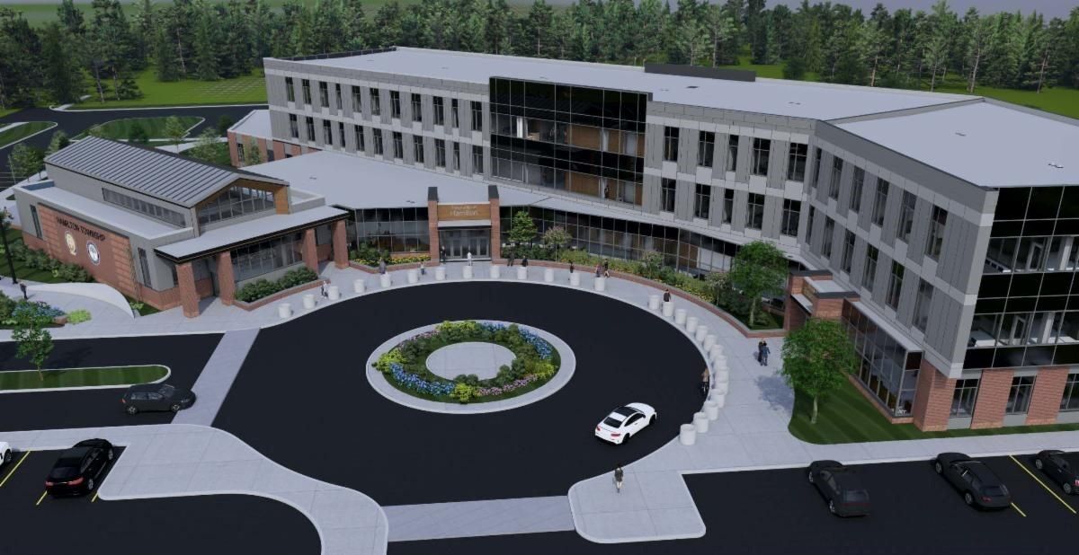 Hamilton Township municipal complex rendering