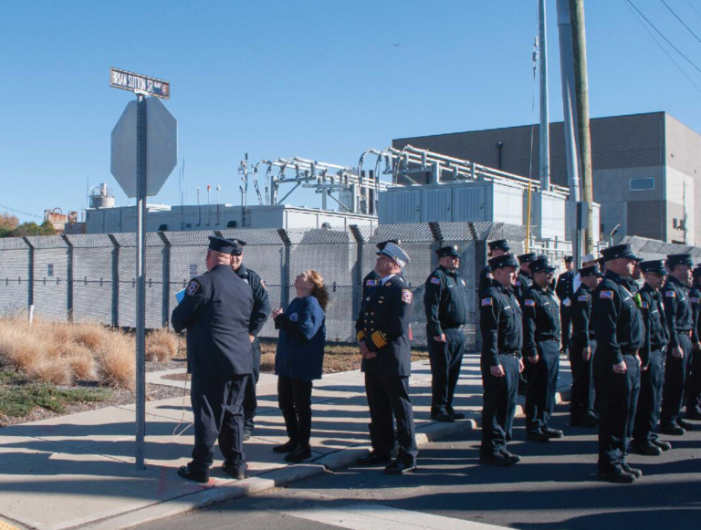Hamilton Fire Division Honors firefighter in street renaming ceremony