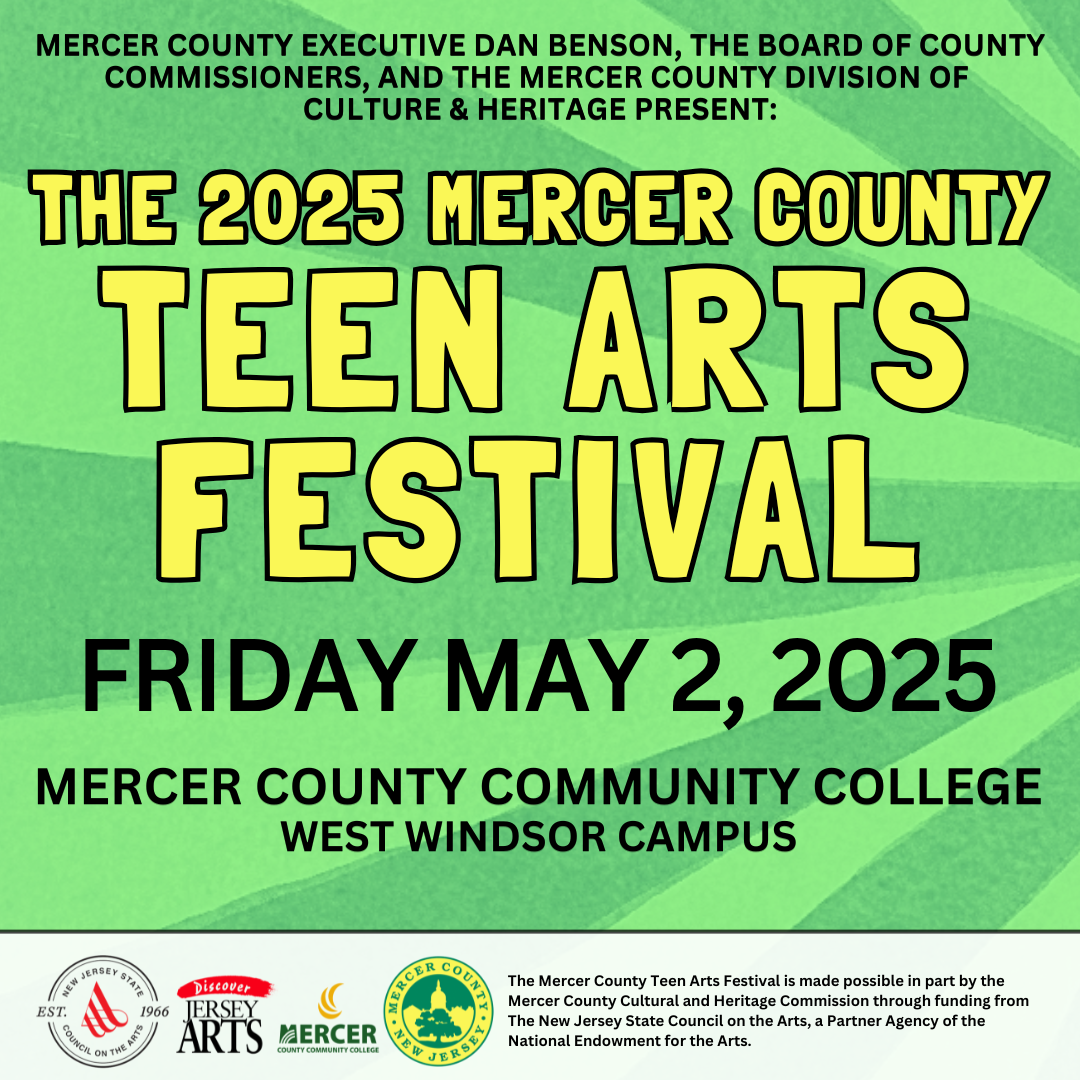 2025 Mercer County Teen Arts Festival Graphic