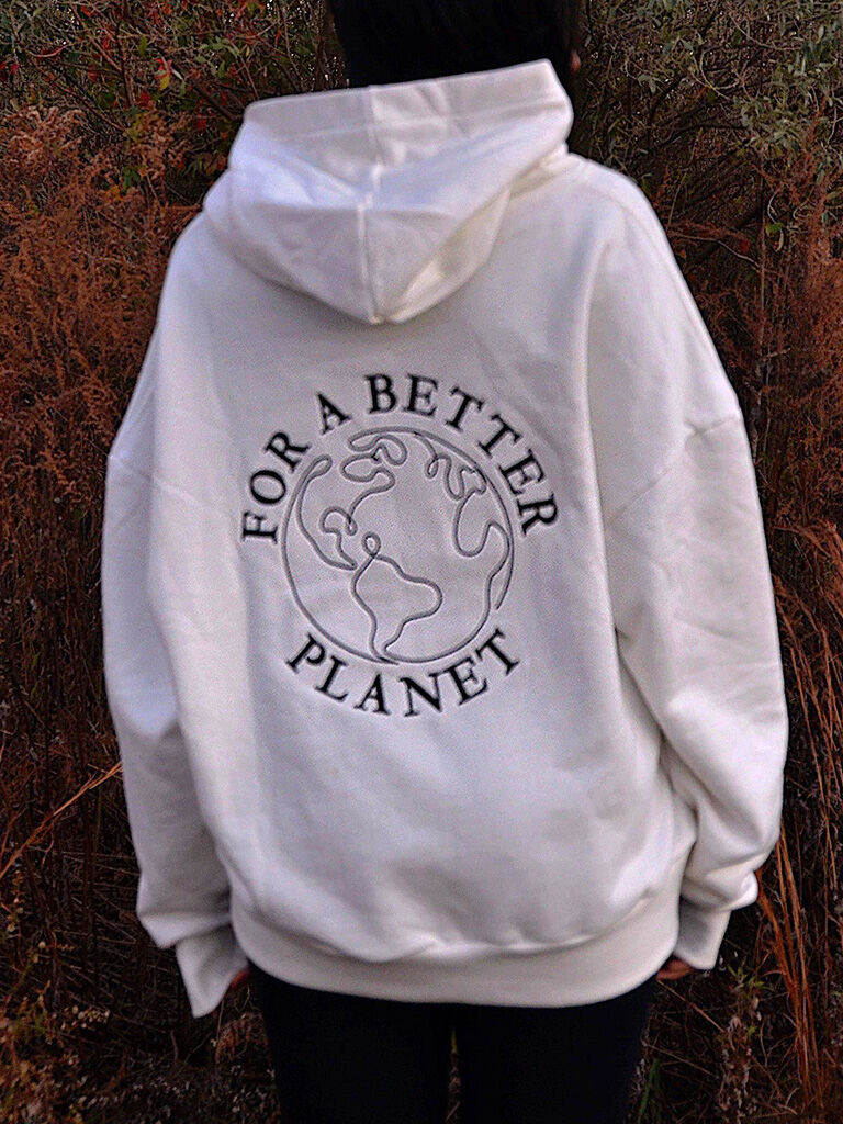 Megana Madhurakavi hoodie white