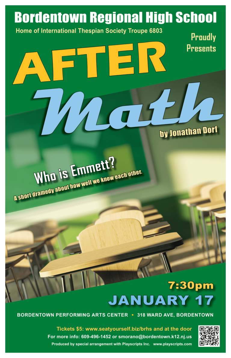 Bordentown High Thespians to present “After Math” Friday, Jan. 17