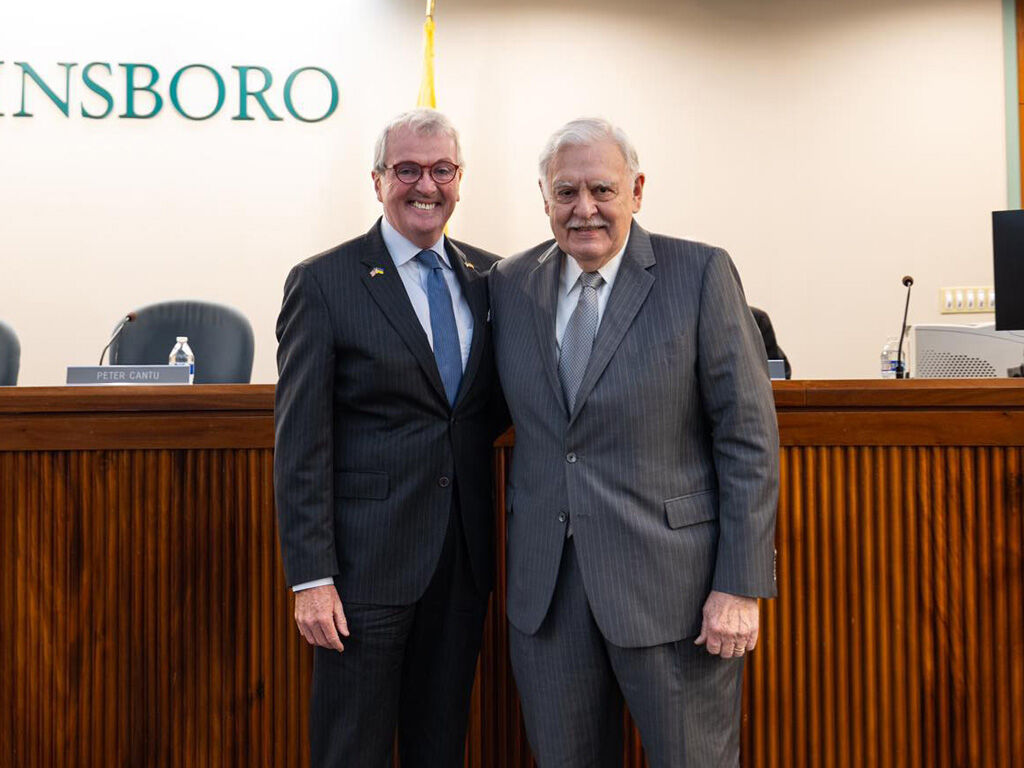 Gov. Phil Murphy with Peter Cantu