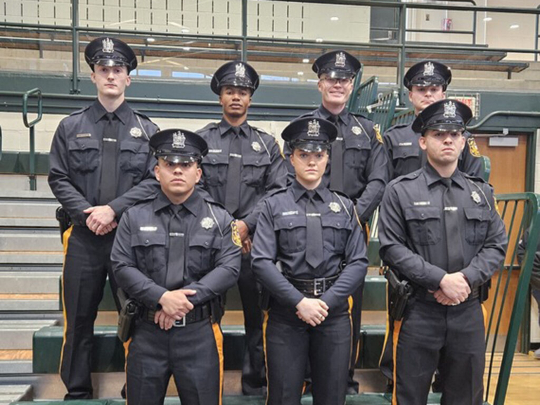 Ewing Township welcomes seven new police officers after academy graduation