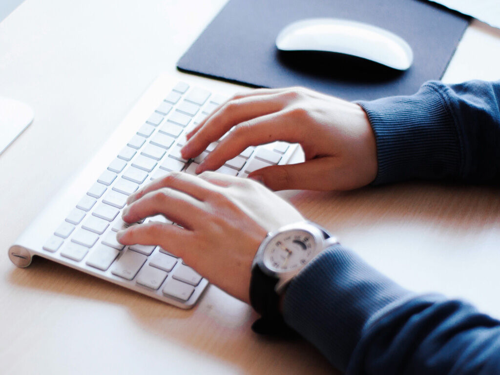 Arrest hands on keyboard