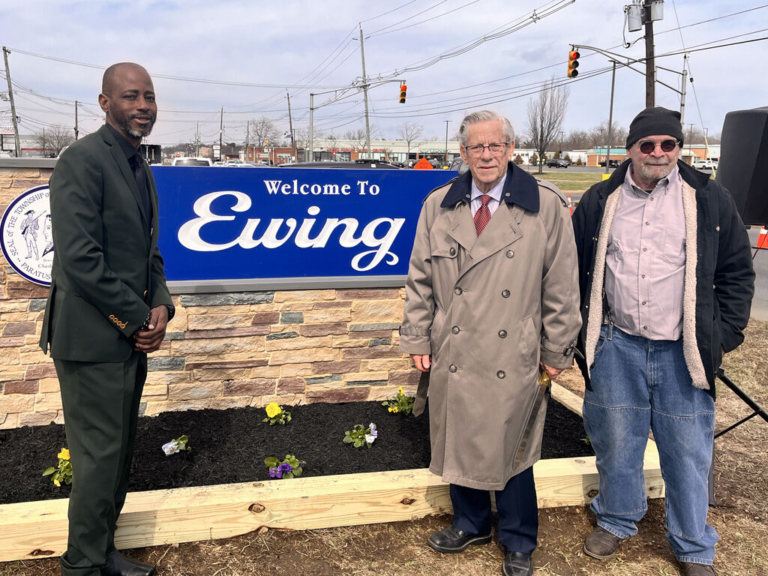 Ewing Township unveils the first of 19 new gateway signs