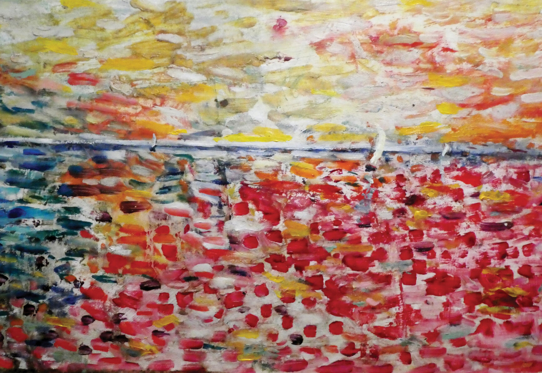 Sunset at Sea by Polish born Trenton artist Jadwiga Jedrzejczyk