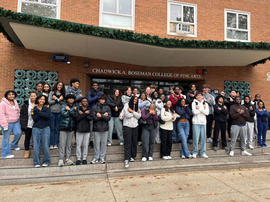 Robbinsville High School's Black Culture Club at Howard University.