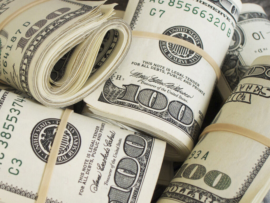 Money image 100 bills